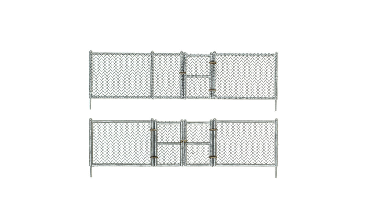 Woodland Scenics 3003 O Scale Chain Link Fence - Kit with Gates, Hinges & Planter Pins -- Total Scale Length: 192' 58.5m