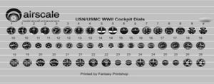 Airscale 4808 1/48 WWII US Navy Instrument Dials (Decal)