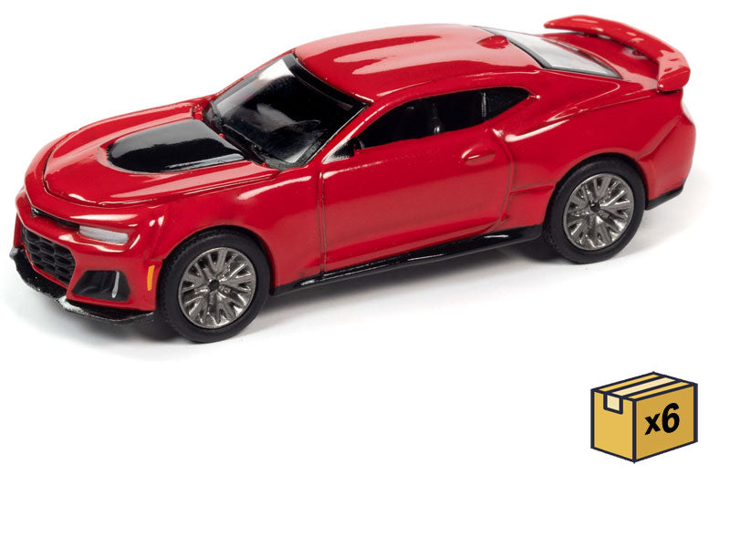 Auto World AWSP059-B-CASE 1/64 Scale 2018 Chevrolet Camaro ZL1 in Red Hot