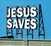 Blair Line 1507 Jesus Saves Z, N, HO, Scale Billboard Kit