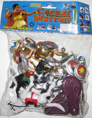 Playsets 58884 1/32 Caesar Knights & Horses Playset (12 w/Shields, Weapons, 2 Horses & Acc) (Bagged)