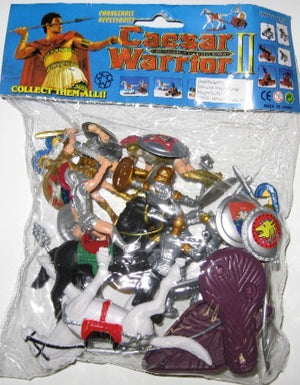 Playsets 58884 1/32 Caesar Knights & Horses Playset (12 w/Shields, Weapons, 2 Horses & Acc) (Bagged)