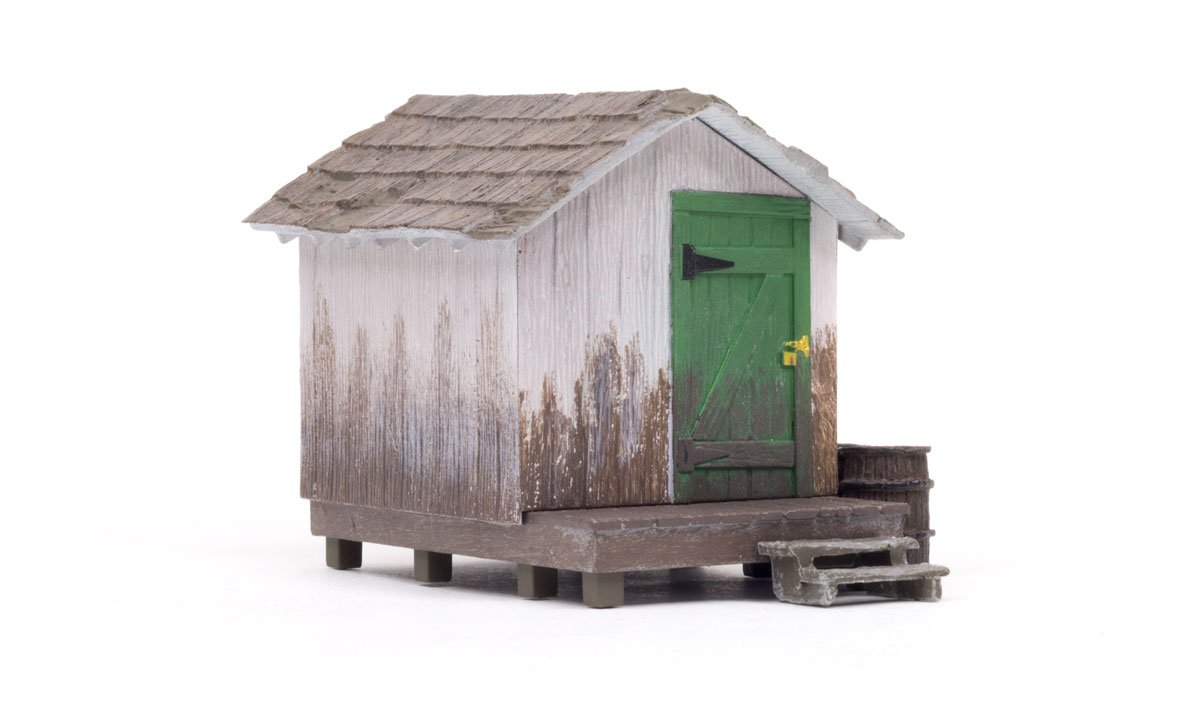 Woodland Scenics 5858 O Scale Wood Shack - Built-&-Ready(R) Landmark Structures(R) -- Assembled - 3-7/16 x 1-3/4 x 2-1/2"