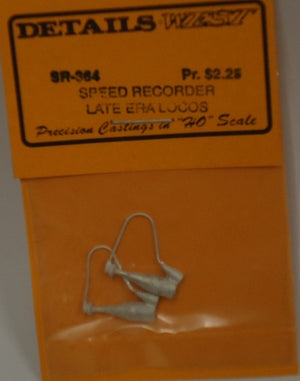 Details West 364 HO Speed Recorder for Late Era Locos (pr)