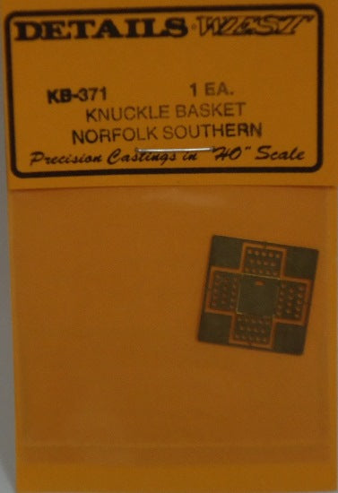 Details West 371 HO Knuckle Basket for Norfolk Southern Locos (Photo-Etch)