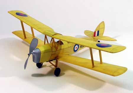 Dumas Products 208 17-1/2" Wingspan Tiger Moth Rubber Pwd Aircraft Laser Cut Kit