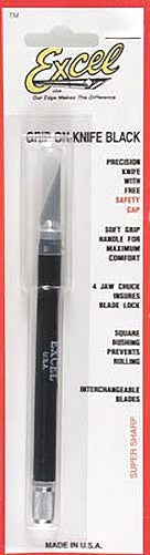 Excel Hobby 16018 Grip-On Soft Handle #1 Knife w/Cap