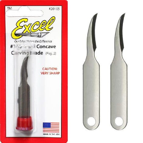 Excel Hobby 20105 Small Concave Carving Blades (2)