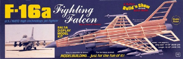 Guillows 1403 1/30 F16 Fighting Falcon Kit