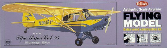 Guillows 303 24" Wingspan Piper Super Cub 95 Laser Cut Kit