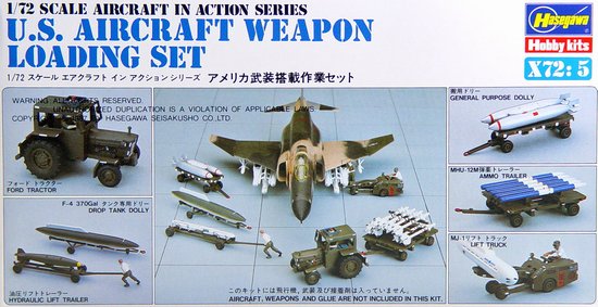 Hasegawa 35005 1/72 US Aircraft Weapon Loading Set