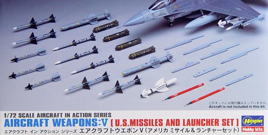 Hasegawa 35009 1/72 Weapons V - US Missiles & Launcher Set