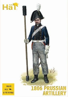Hat Industries 8230 1/72 Napoleonic 1806 Prussian Artillery (16 w/4 Cannons)