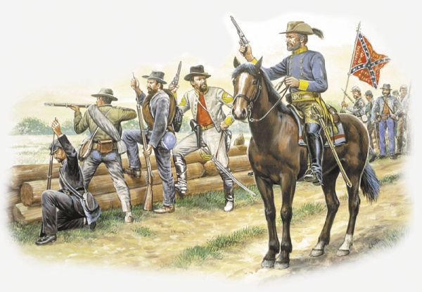 Italeri 6014 1/72 Confederate Infantry (50)