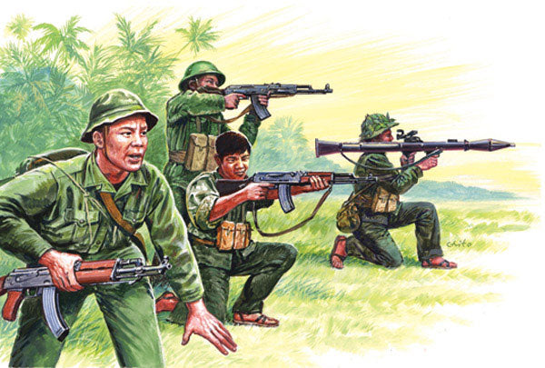 Italeri 6079 1/72 Vietnam: Vietnamese Army/Vietcong Soldiers (50)