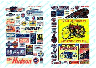JL Innovative 204 HO 1900-60's Vintage Motorcycle Automobile Posters/ Signs (63)