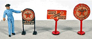 JL Innovative 462 HO Vintage Texaco Gas Station Curb Signs (3)