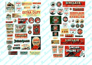 JL Innovative 486 HO 1930-50's Vintage Sinclair Gas Station Posters/Signs (71)