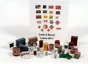 JL Innovative 511 HO Crates, Kegs & Barrels (30pc)