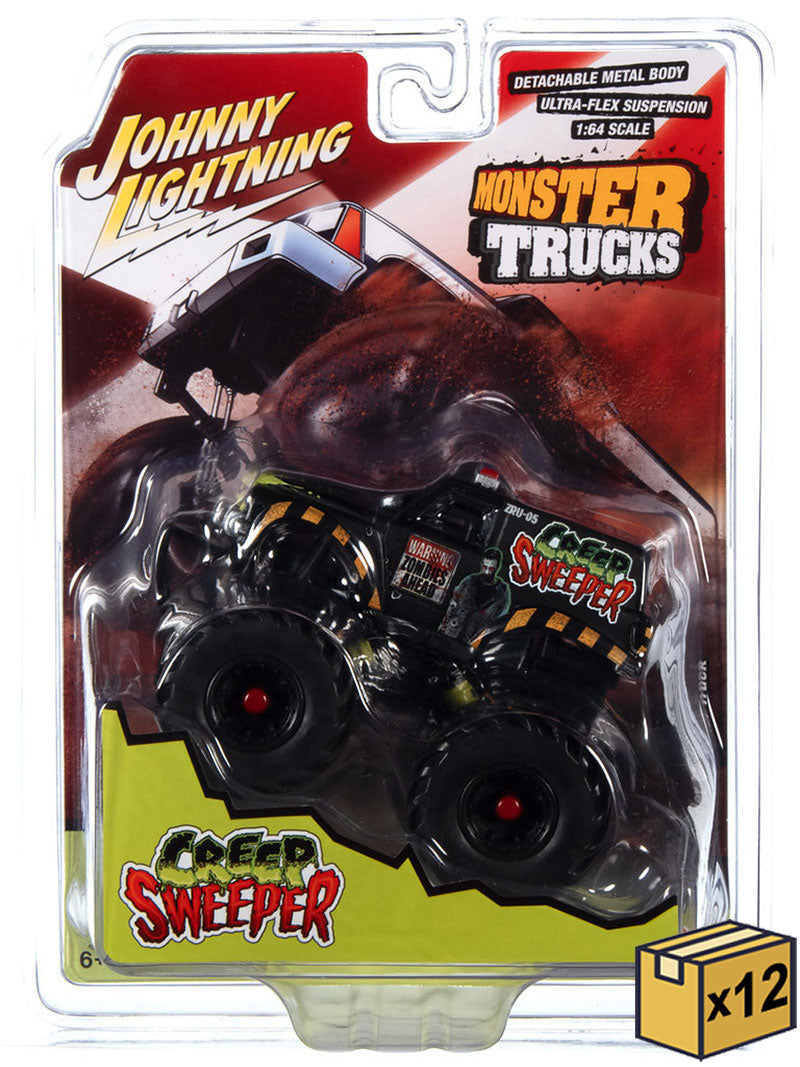 Johnny Lightning JLSP310-CASE 1/64 Scale Creep Sweeper Zombie Response Unit Monster Truck
