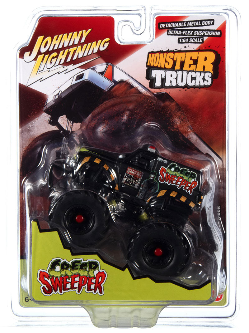 Johnny Lightning JLSP310 1/64 Scale Creep Sweeper Zombie Response Unit Monster Truck