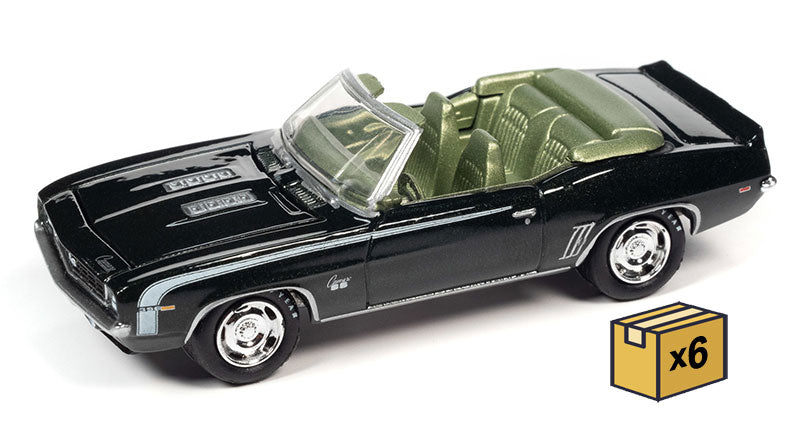 Johnny Lightning JLSP335-A-CASE 1/64 Scale 1969 Chevrolet Camaro RS/SS Convertible