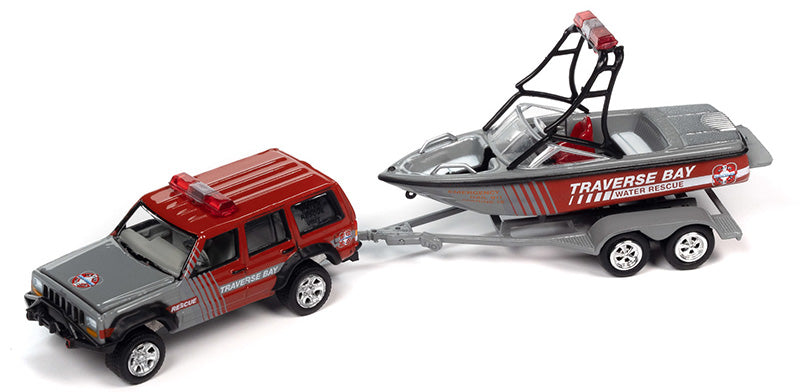 Johnny Lightning JLSP352-B 1/64 Scale Traverse Bay Water Rescue - Black  Forest® Hobby Supply Co