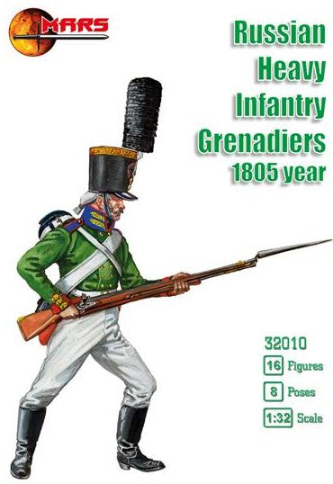 Mars Models 32010 1/32 1805 Russian Heavy Infantry Grenadiers (16)
