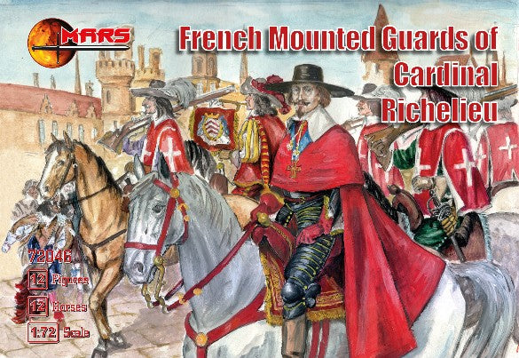 Mars Models 72046 1/72 French Guards of Cardinal Richelieu (12 Mtd)