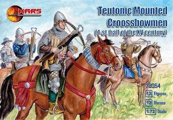 Mars Models 72054 1/72 1st Half XV Century Teutonic Crossbowmen (12 Mtd) 