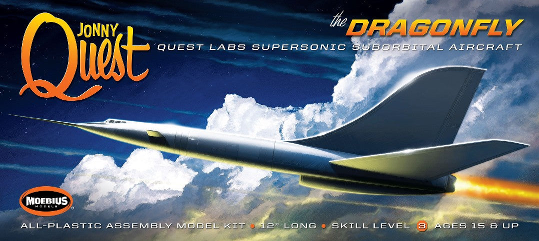 Moebius Models 946 Jonny Quest: Dragonfly Supersonic Suborbital Aircraft (12" L)