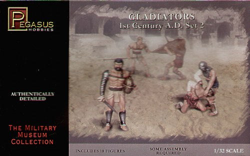 Pegasus Hobbies 3202 1/32 Gladiators 1st Century AD Set #2 (10)