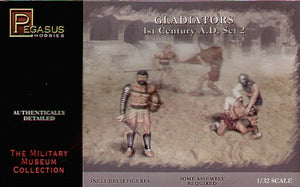 Pegasus Hobbies 3202 1/32 Gladiators 1st Century AD Set #2 (10)