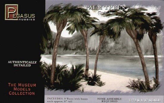 Pegasus Hobbies 6503 1/72-1/87 Palm Trees 5" w/Fan Leaf (5)