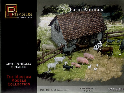 Pegasus Hobbies 7052 1/72 Farm Animals (64)