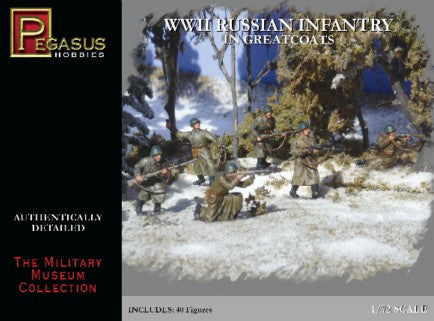 Pegasus Hobbies 7271 1/72 Russian Infantry Greatcoats WWII (40)