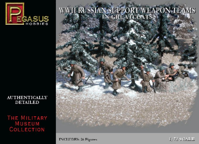 Pegasus Hobbies 7274 1/72 Russian Support Weapon Team Greatcoats WWII (26)
