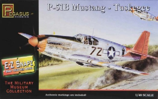 Pegasus Hobbies 8404 1/48 P51B Tuskegee Aircraft (Snap)