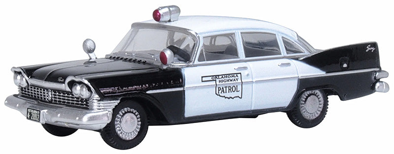 Oxford PS59001 1/87 Scale Oklahoma Highway Patrol - 1959 Plymouth Savoy Sedan