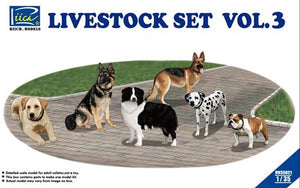 Riich Models 35021 1/35 Livestock Set Vol.3: Dogs (6)