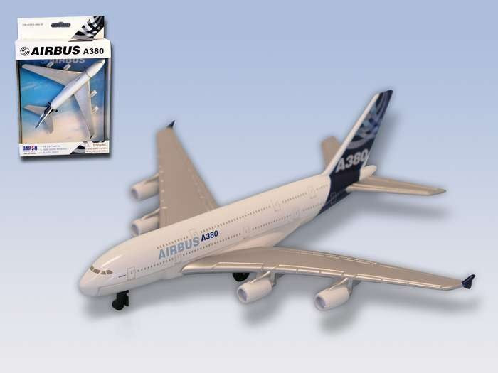 Realtoy 380 Airbus A380 Airliner (5" Wingspan) (Die Cast)