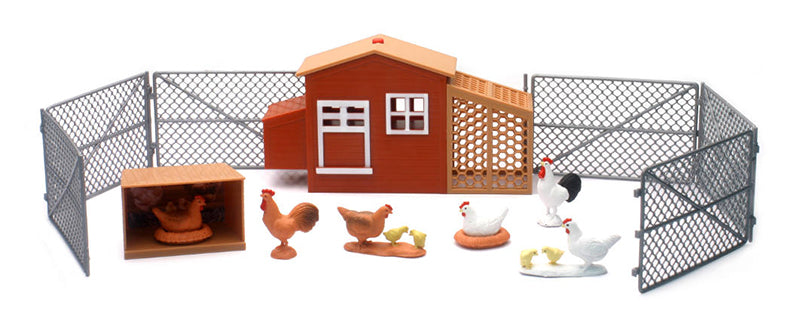 New-Ray SS-05116 1/18 Scale Country Life Large Chick Playset Playset includes: Chicken