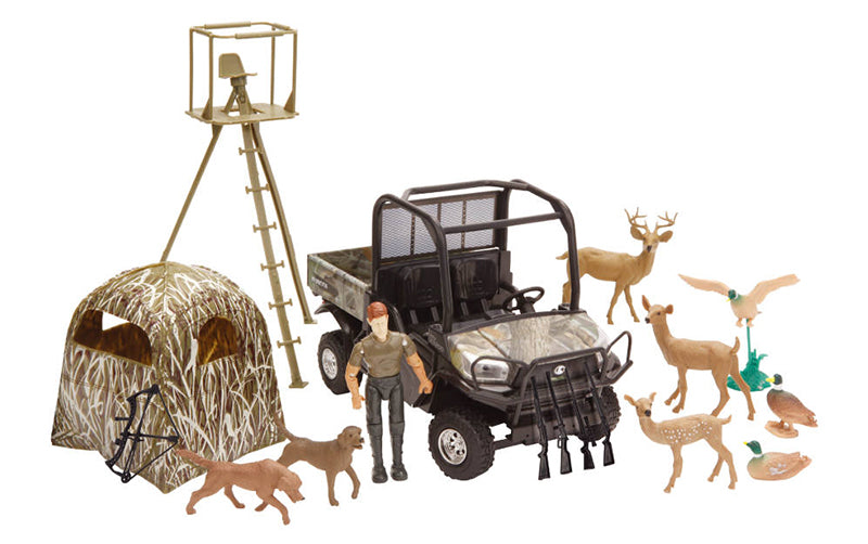 New-Ray SS-33253 1/24 Scale Kubota Hunting Play Set Scale is approximate Made