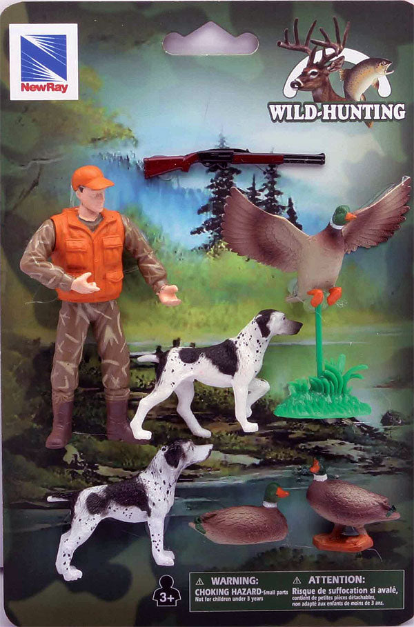 New-Ray SS-76302-A 1/20 Scale Duck Hunting Playset Playset Includes: Hunter Figure