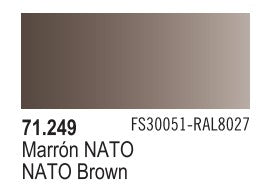Vallejo 71249 17ml Bottle NATO Brown Model Air (6/Bx)