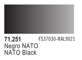Vallejo 71251 17ml Bottle NATO Black Model Air (6/Bx)