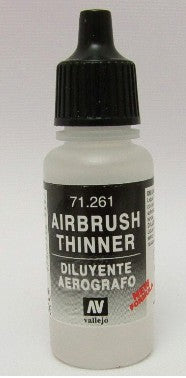 Vallejo 71261 18ml Bottle Airbrush Thinner (6/Bx)