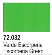 Vallejo 72032 18ml Bottle Scorpy Green Game Color (6/Bx)