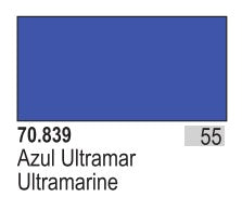 Vallejo 839 17ml Bottle Ultramarine Model Color (6/Bx)