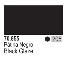 Vallejo 855 17ml Bottle Black Glaze Model Color (6/Bx)